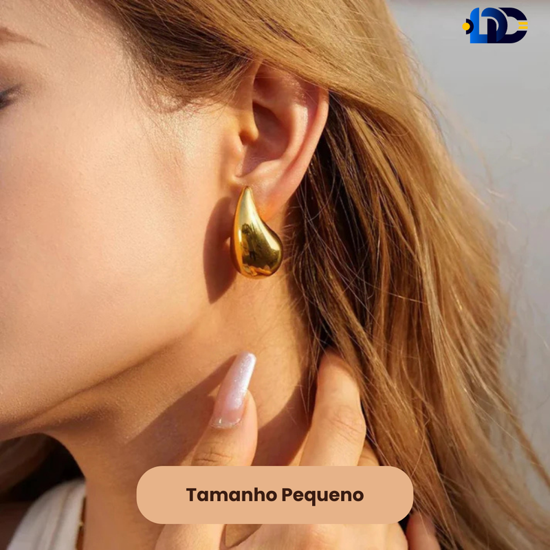 Brincos Lágrima Dourada Teardrop | Compre 1 Leve 2