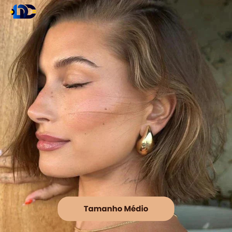 Brincos Lágrima Dourada Teardrop | Compre 1 Leve 2