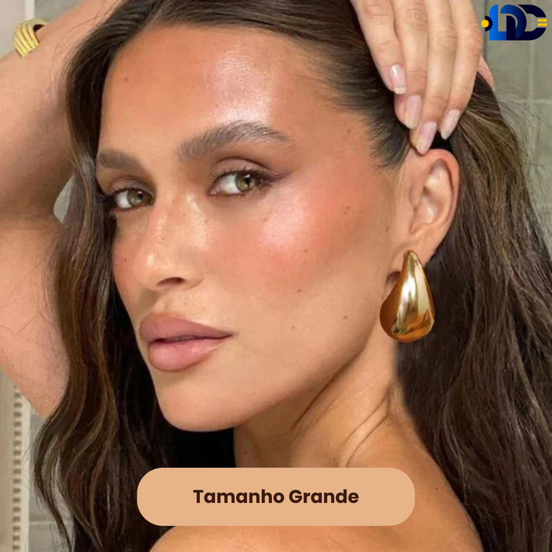Brincos Lágrima Dourada Teardrop | Compre 1 Leve 2
