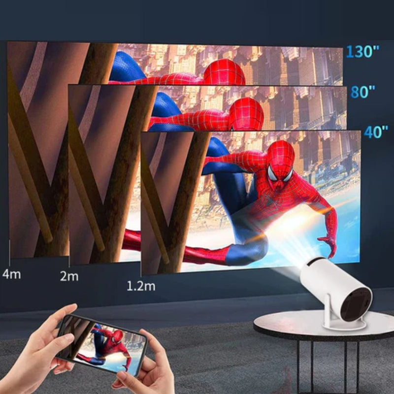 Mini Projetor Cinema 4K HDMI Wi-Fi Bluetooth